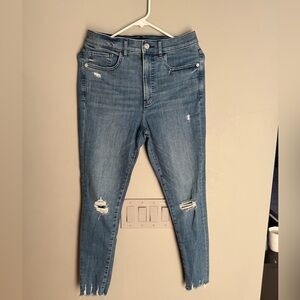 Express Distressed Blue Women's Jeans